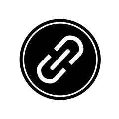 
link icon vector on white background. chain icon