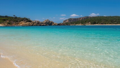 Crystal clear turquoise ocean water