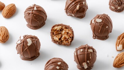 Obraz premium Chocolate almond bites