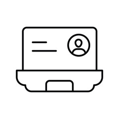 User icon with white background vector stock illustration