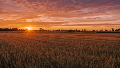 Dusk at a local agricultural site