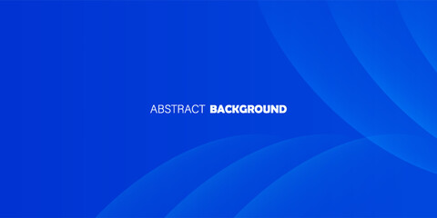 Blue abstract background with curved gradient shapes. modern creative trendy design