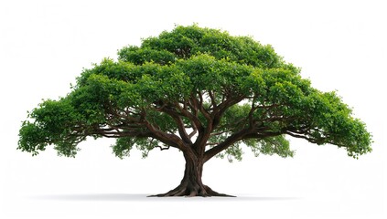 Obraz premium A solitary tree isolated on a transparent background, perfect for decorative use celebrating World Environment Day.