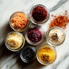 minimalist overhead shot of a round sugar cookie with icing