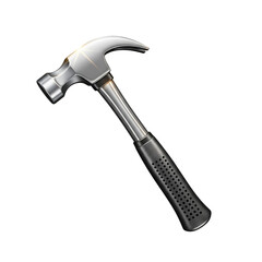 Carpenter's Claw Hammer on transparent background