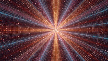 Digital artwork featuring an abstract backdrop adorned with elegant retro circles created through AI generation