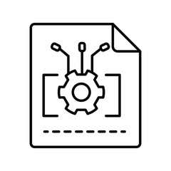 Data icon with white background vector stock illustration