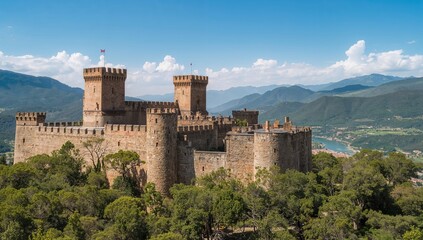 Fortress Located in a Mediterranean Island