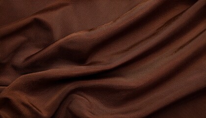 Dark Brown Fabric Cloth Texture For Background Natural Textile Pattern