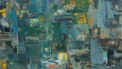Fototapeta premium Abstract artistic composition with painted elements