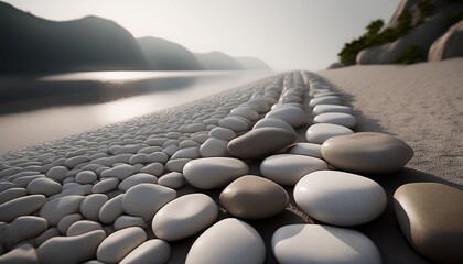 Obraz premium Row Pebbles