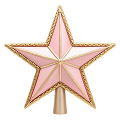 golden star on white background