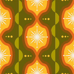Atomic Mid Century Seamless Pattern