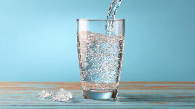 Plain water embodies purity and balance, hydrating efficiently and promoting well-being with zero calories or chemicals.
