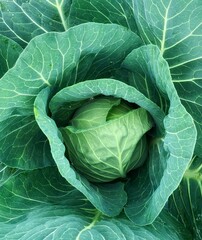  Green leaf background in close-up, natural foliage texture for eco design. Fresh young cabbage close-up, natural green vegetable texture, healthy organic food background.