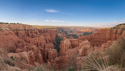 Fototapeta premium A stunning gorge with sharp rocky formations