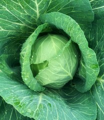  Green leaf background in close-up, natural foliage texture for eco design. Fresh young cabbage close-up, natural green vegetable texture, healthy organic food background.