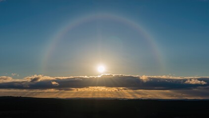 A Halo Effect Appearing at the Edge of the Sky