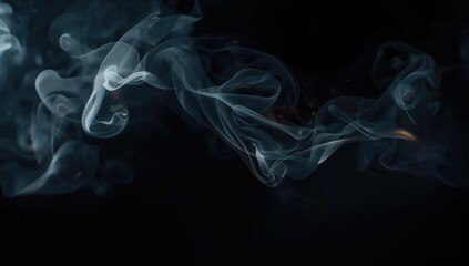 Genuine smoke effect overlay suitable for multiple uses on a dark background.