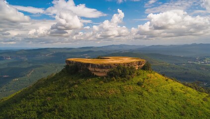 Historic plateau mountain offering a stunning panorama.