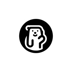Playful Cartoon Bear Character with Question Mark