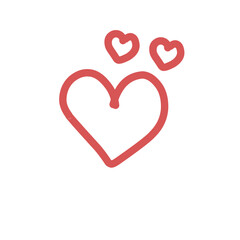 Red heart symbol