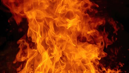 Gorgeous blaze of flames