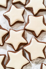Perfectly Icing Star Cookies with Royal Icing