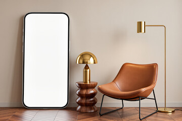 Retail app onboarding hero for furniture marketplace, template suited for e-commerce landing pages or homepage sliders and showroom signage during catalog updates