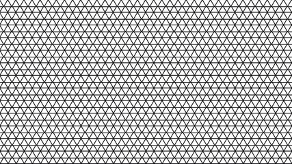 Triangular mesh pattern with black outlines on a transparent background.