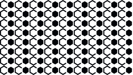 Seamless geometric pattern. Abstract pattern of hexagons on a transparent background.