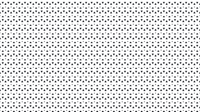 Black triangles of different sizes on a transparent background, geometric abstract pattern.