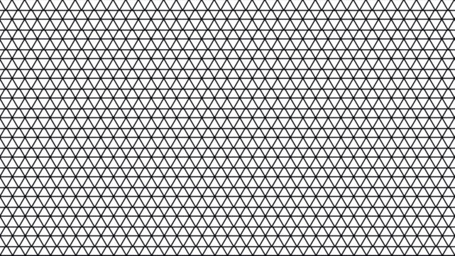 Triangular mesh pattern with black outlines on a transparent background.