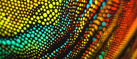 Abstract multicolored dotted pattern gradient texture background