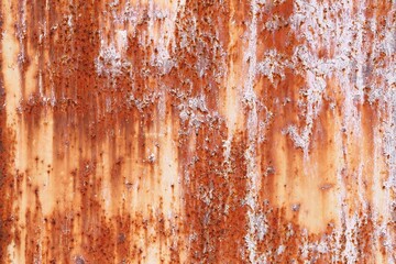 Rusty metal grunge texture. Weathered rusty steel background.