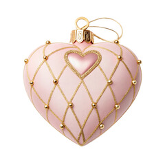 golden heart in the snow