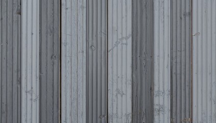 Fototapeta premium Seamless texture of grey wooden and metal ribbed panels