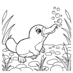Platypus cartoon