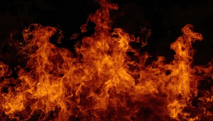 Obraz premium Fiery blaze backdrop with intense flames