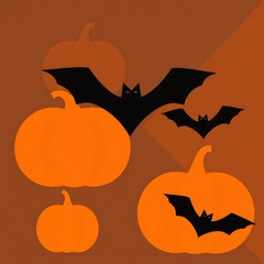 Naklejka premium Abstract geometric Halloween design