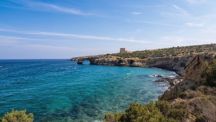 Seaside Landscape Featuring the Mythical Birthplace of the Goddess of Love