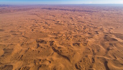 Bird's-eye perspective of the northern and eastern Sahara Desert regions