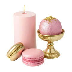 macaroons and candles