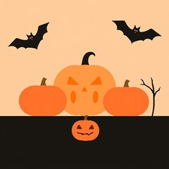 Fototapeta premium Abstract geometric Halloween design