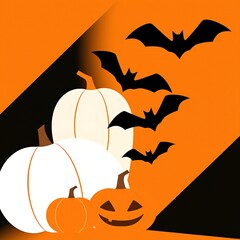 Abstract geometric Halloween design