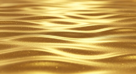 Golden wave background with a shimmering effect for a luxurious presentation