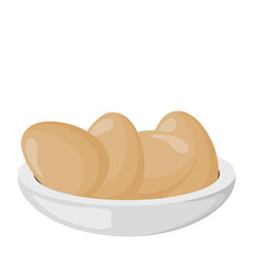 Illustration of Eggs in a Bowl