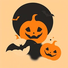 Abstract geometric Halloween design