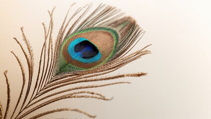 Obraz premium Detailed view of a colorful bird plume