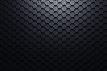 Textured Dark Gray Hexagonal Pattern Background